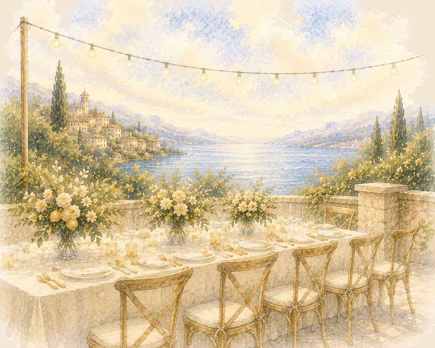 Welcome dinner — wine and olives